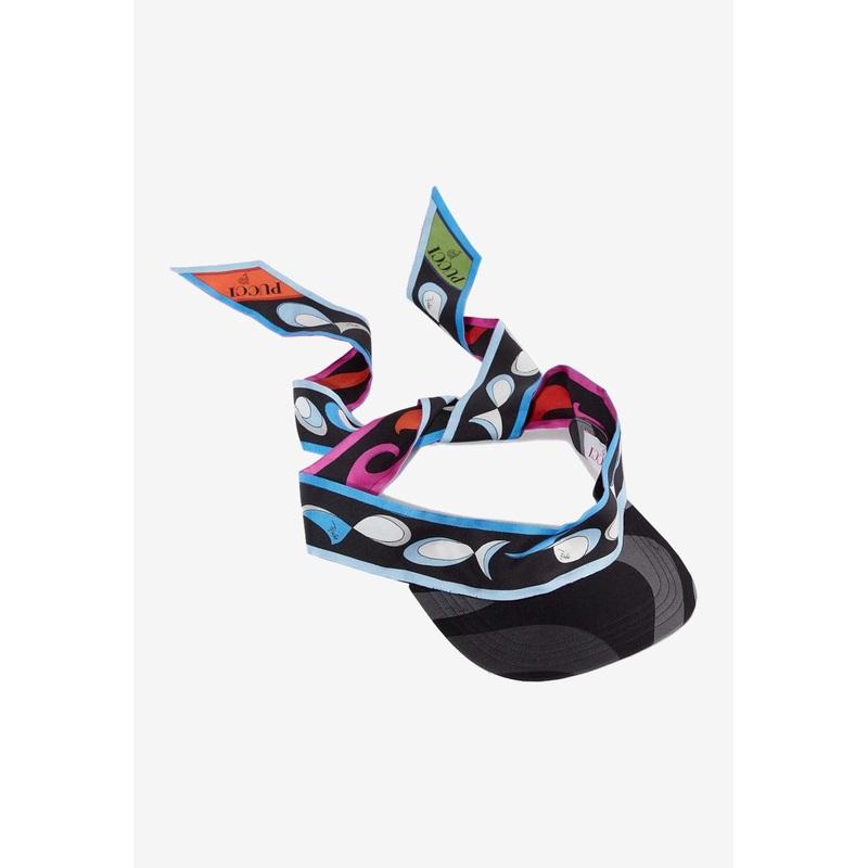 Marmo and Pesci Print Silk Twill Cap