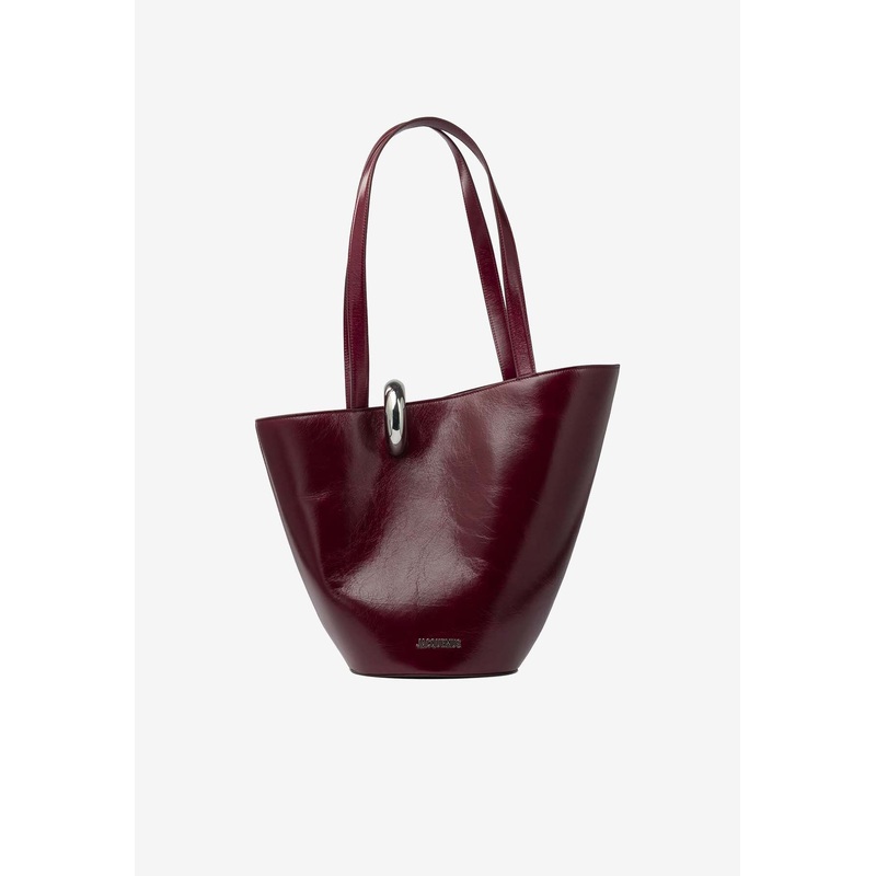 Medium Bambola Leather Bucket Bag