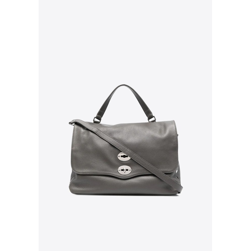 Medium Postina Leather Crossbody Bag