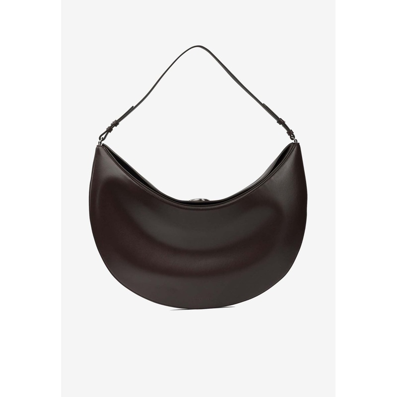 Ovalo Folded Leather Shoulder Bag