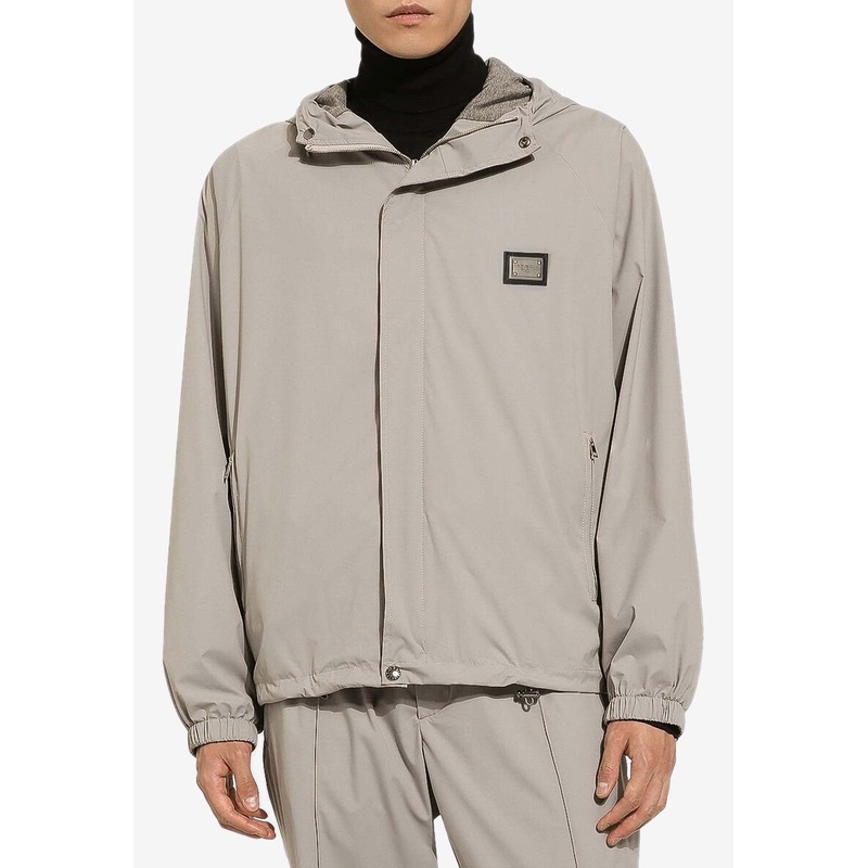 Sartoriale Logo Plaque Windbreaker Jacket