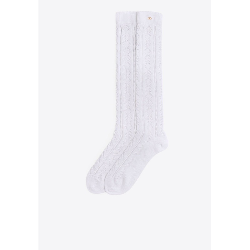 VLogo Perforated Socks