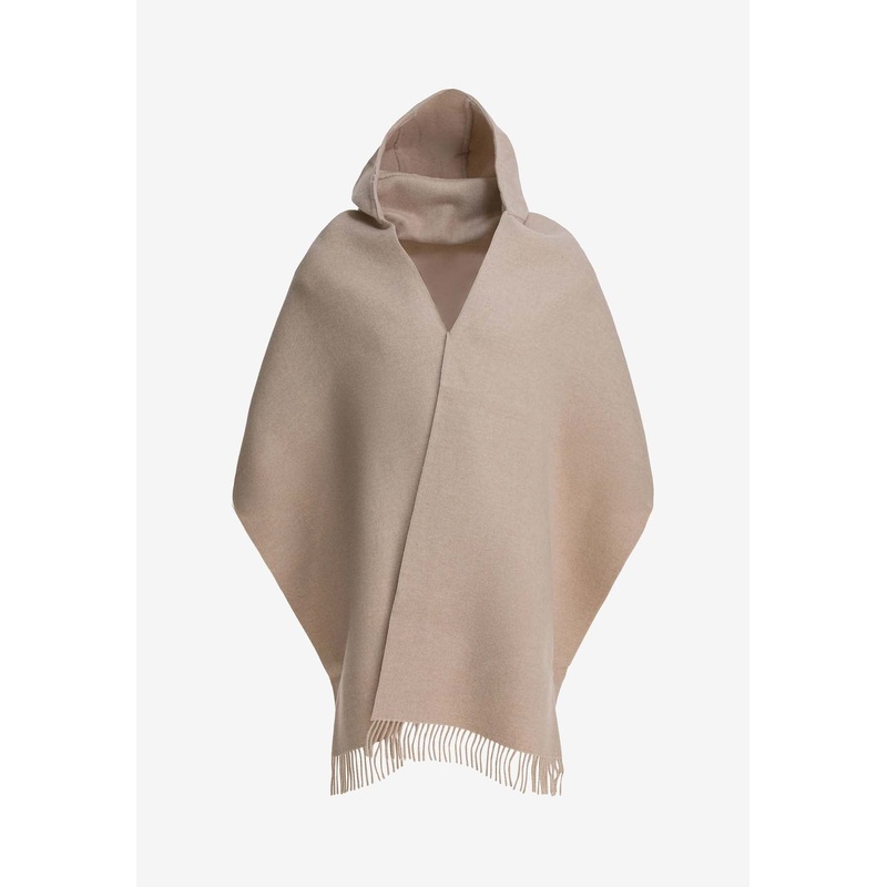 Wool and Cashmere Hooded Scarf