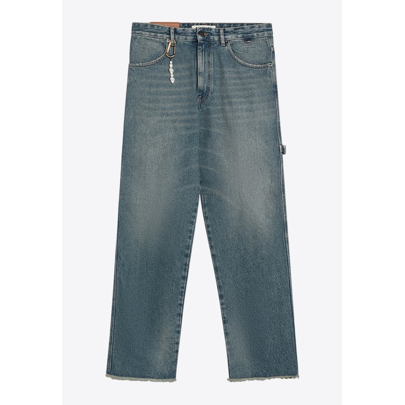 Asymmetrical Wide-Leg Jeans