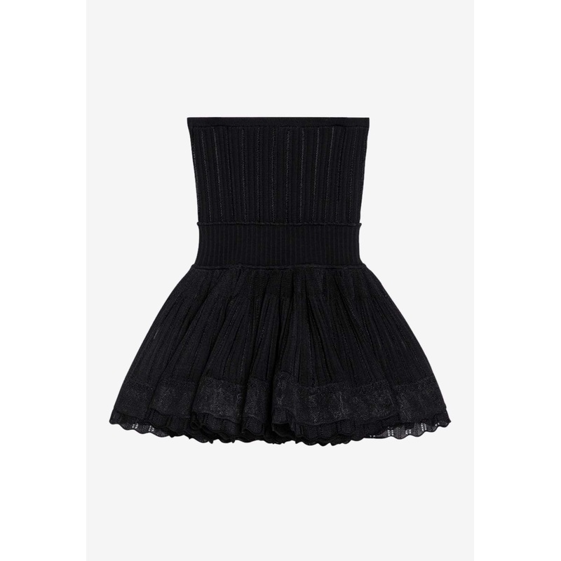 Crinoline Strapless Peplum Top