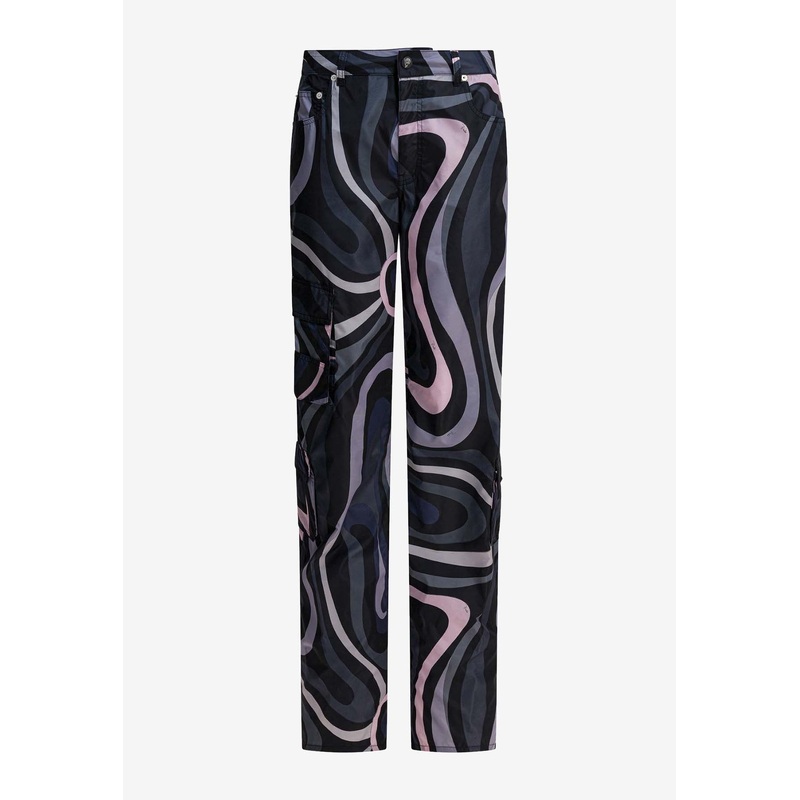 Marmo Print Cargo Pants