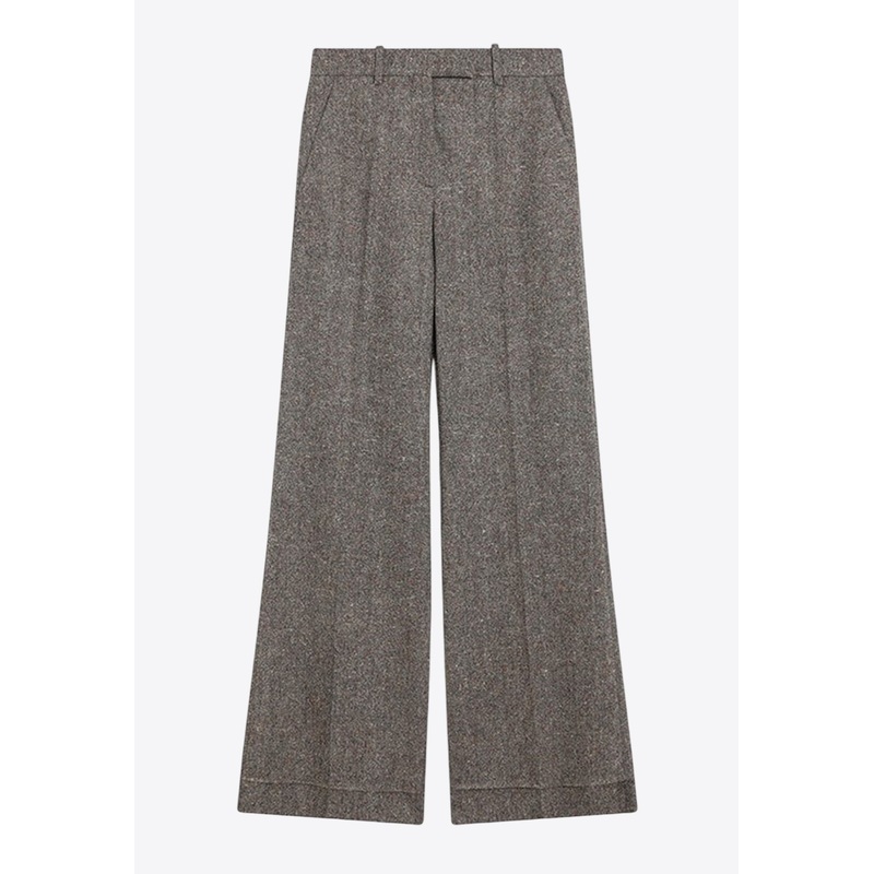 Patterned Wool Pants