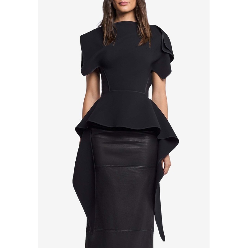 Resolute Asymmetric Sculpted Top