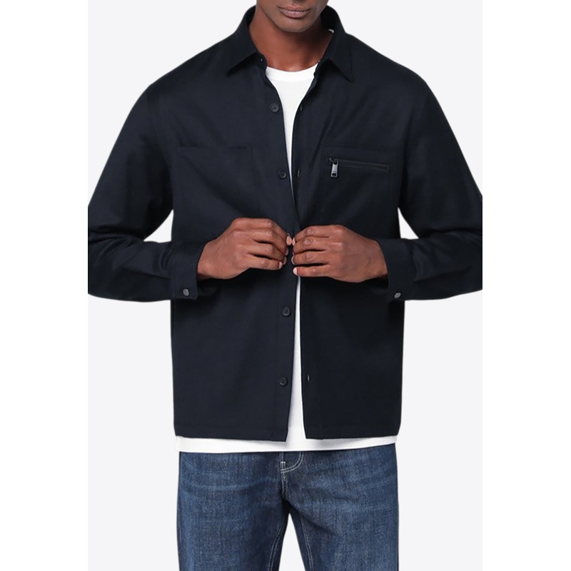 Wool Buttoned Shirt-Jacket