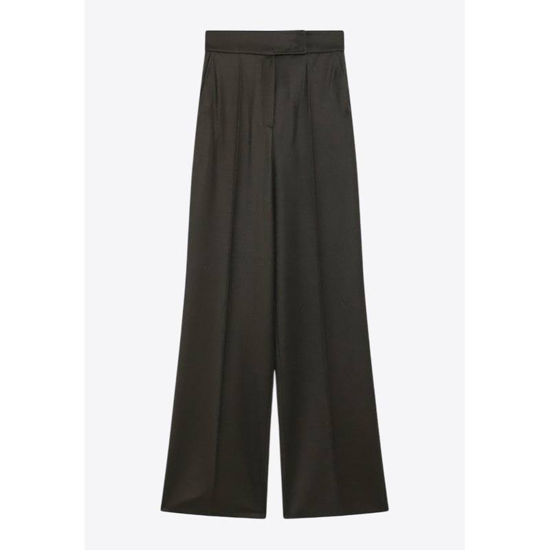 Arturo Wool Wide-Leg Pants