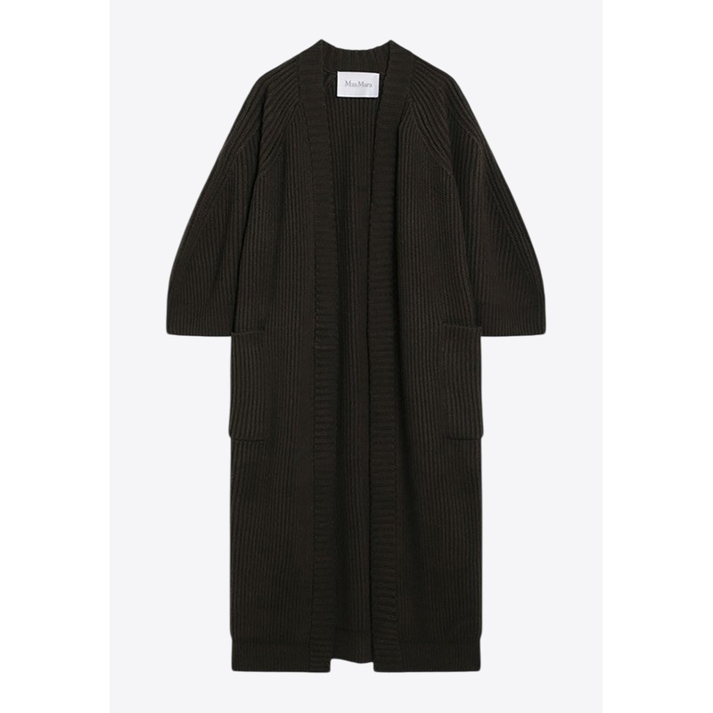 Atollo Ribbed Wool-Blend Cardigan