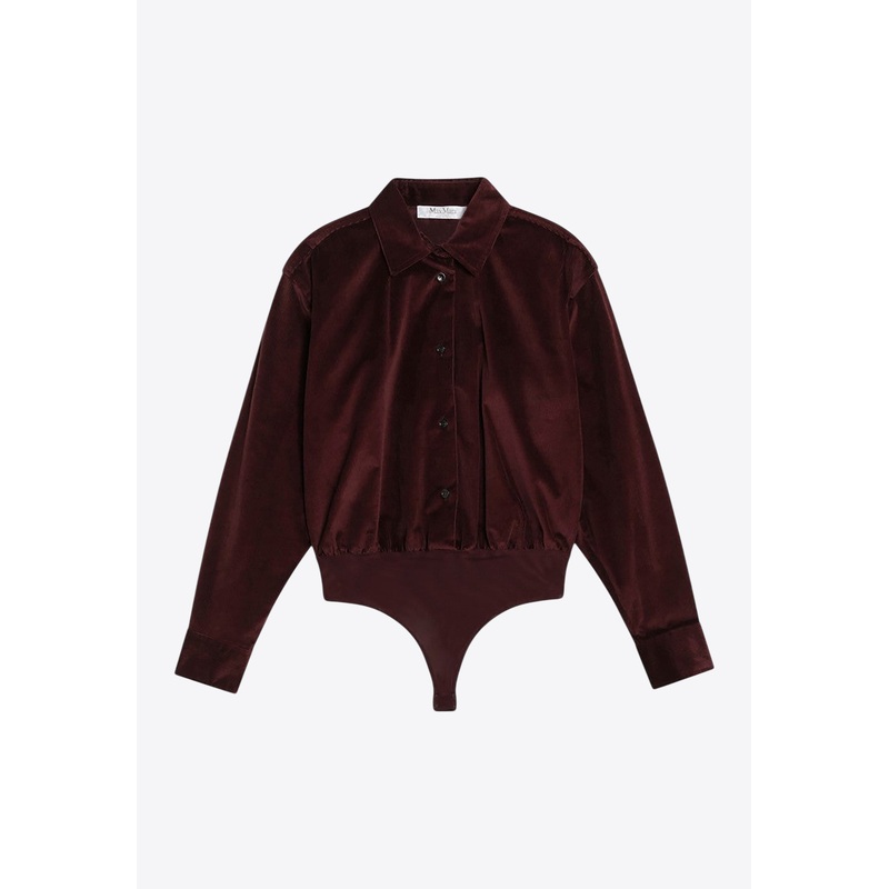 Fertile Velvet Shirt Bodysuit