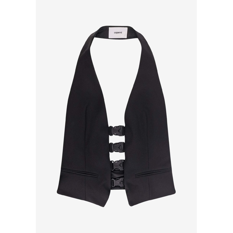 Halterneck Satin Waistcoat