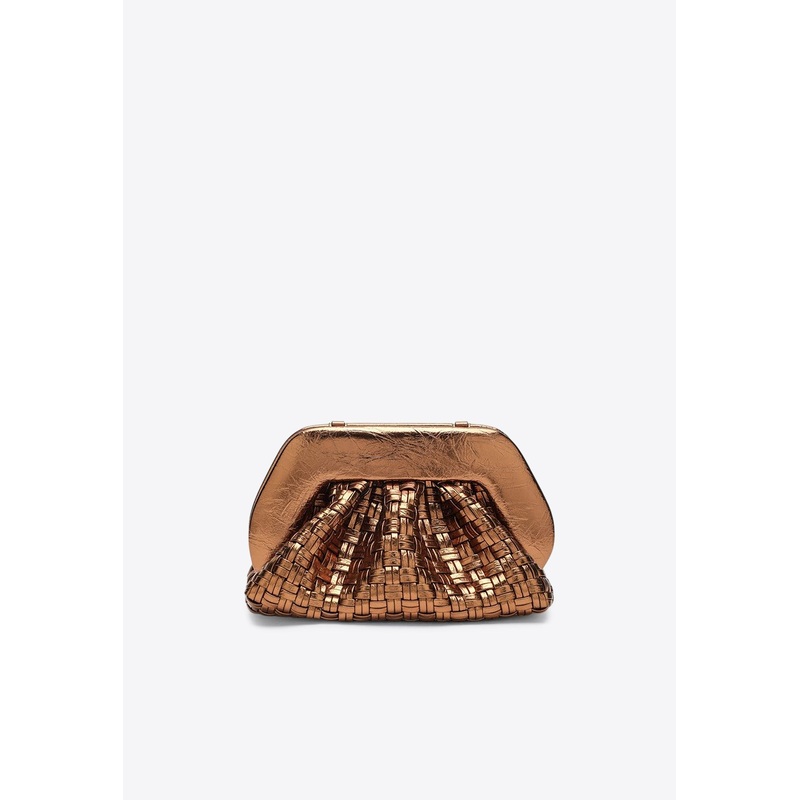 Micro Tia Laminated Woven Clutch