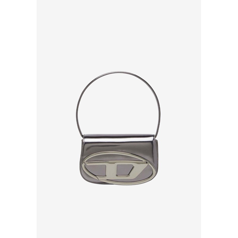 Oval-D Logo Patent Leather Shoulder Bag