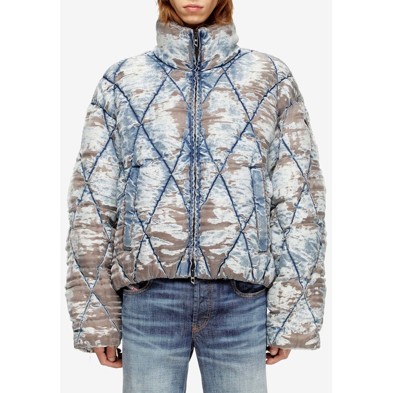 W-kons Distressed Puffer Jacket