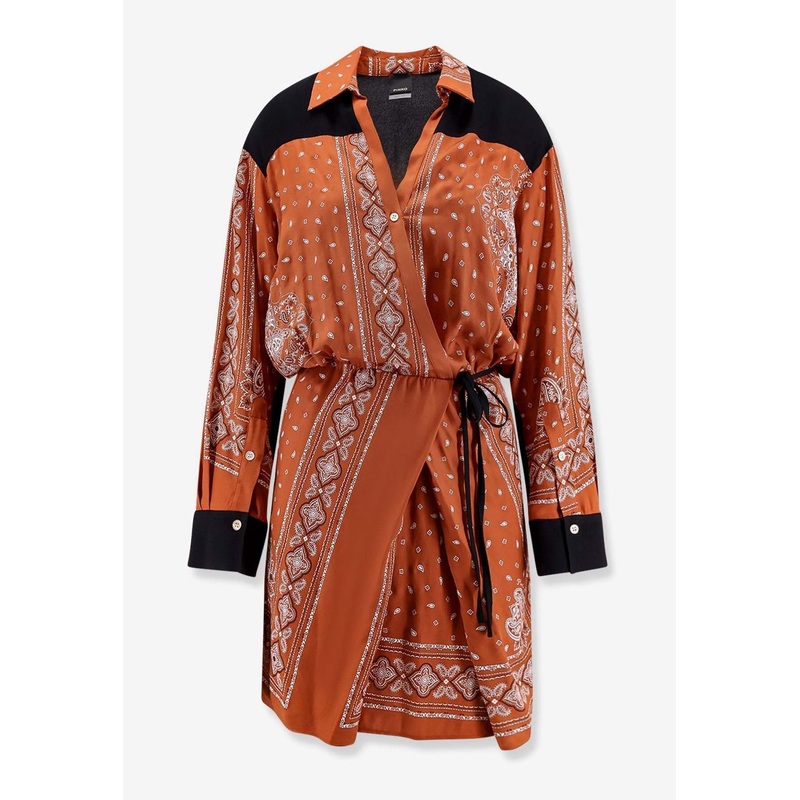 Bandana Print Mini Wrap Dress