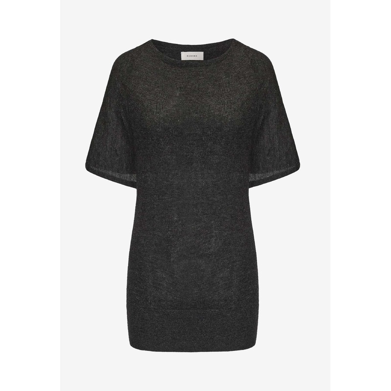 Cape Short-Sleeved Cashmere Top