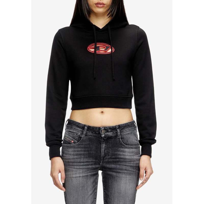 F-Slimmy Hooded Cropped Sweatshirt