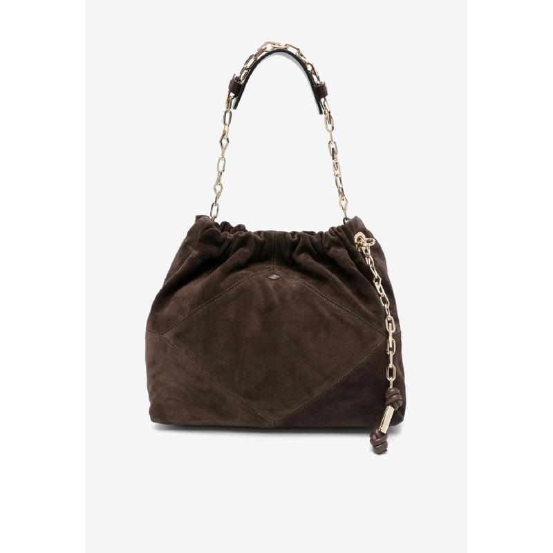 Large June Suede Shoulder Bag