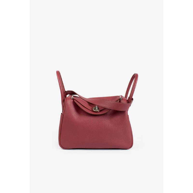 Lindy 30 in Rubis Clemence Leather with Palladium Hardware