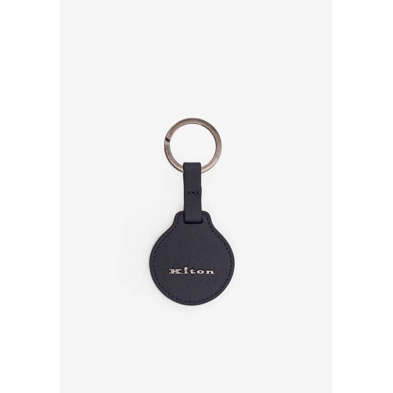 Logo Lettering Leather Keyring