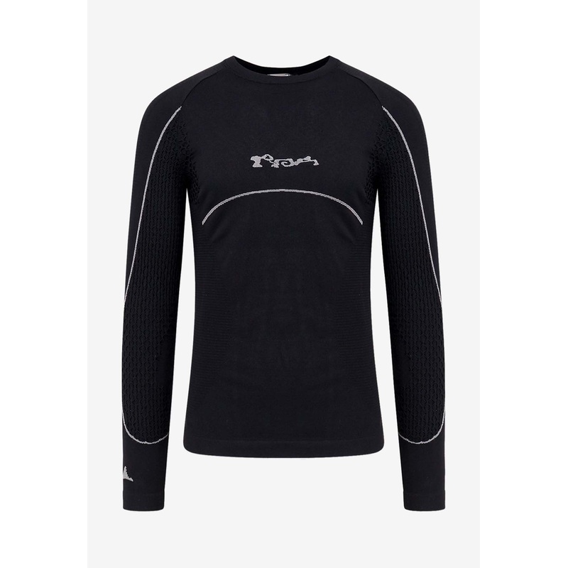 Long-Sleeved Jersey Logo T-shirt