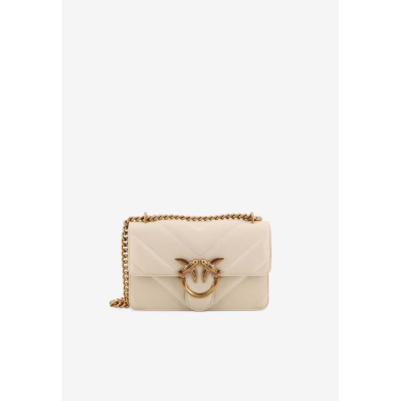 Love Birds Quilted Leather Crossbody Bag