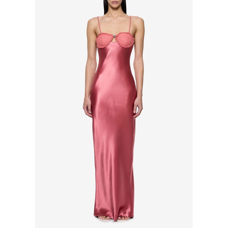 Suki Satin Maxi Dress and Cape