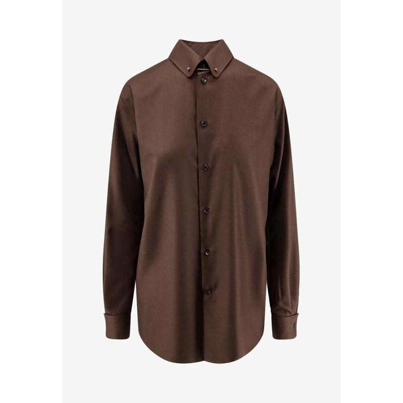 Thea Long-Sleeved Wool Shirt