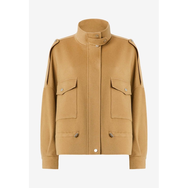 Crostino Zip-Up Wool-Blend Coats