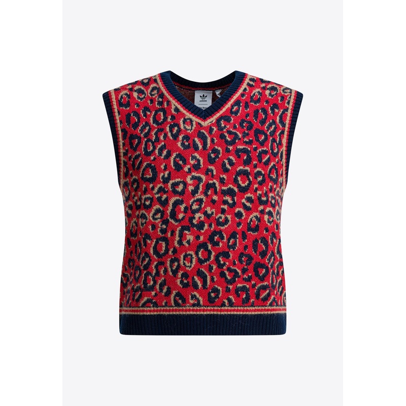 Leopard Print Sweater Vest