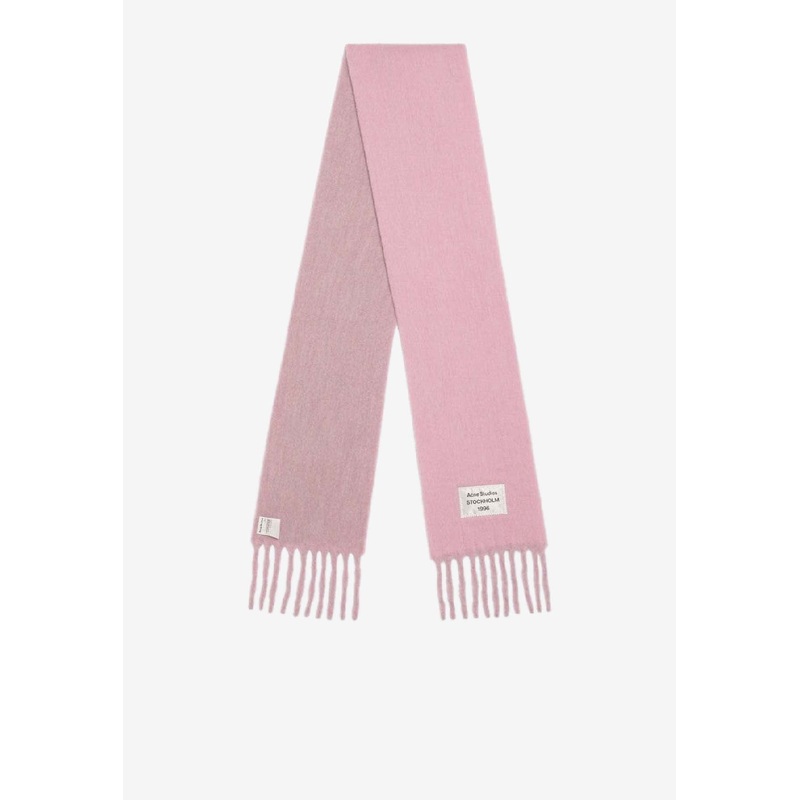 Logo Patch Wool-Blend Scarf