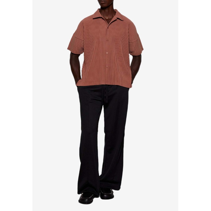 Straight-Leg Pintuck Track Pants