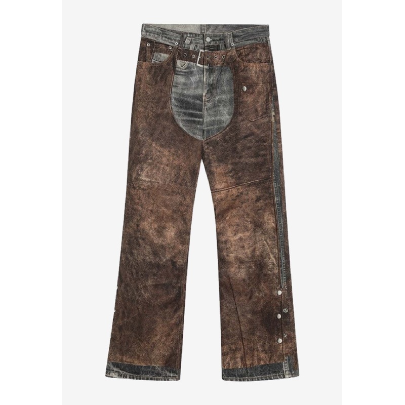 Trompe L'oeil Print Jeans