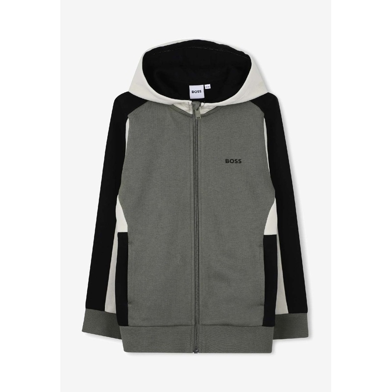 Boys Colorblocked Zip-Up Hoodie
