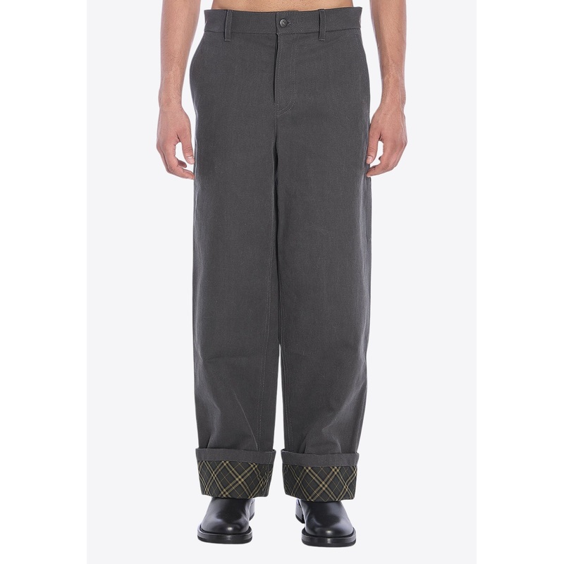 Carpenter Oversized Turn-Up Pants