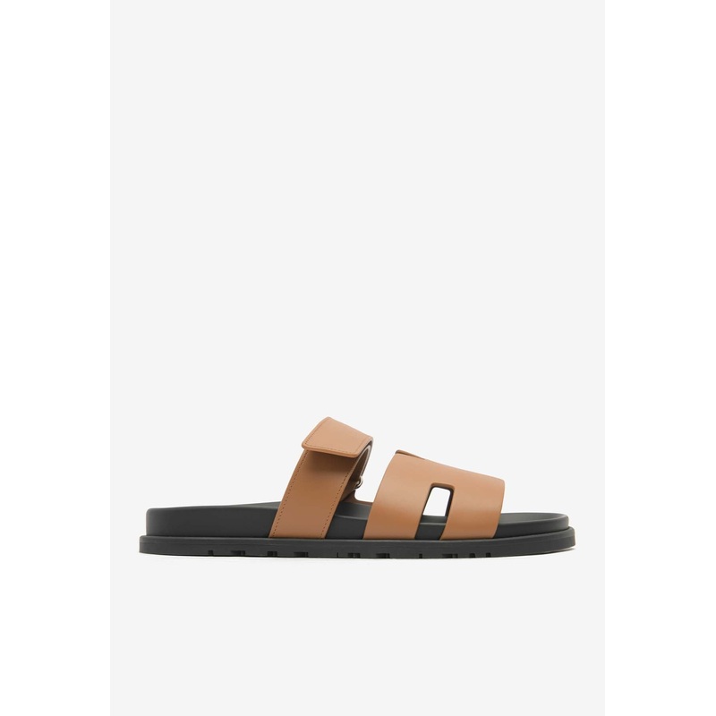 Chypre Sandals in Naturel Calfskin