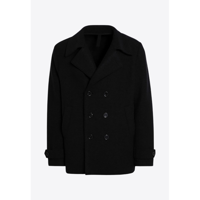 Double-Breasted Wool Peacoat