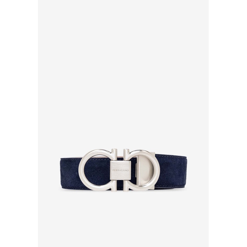 Gancini Leather Belt