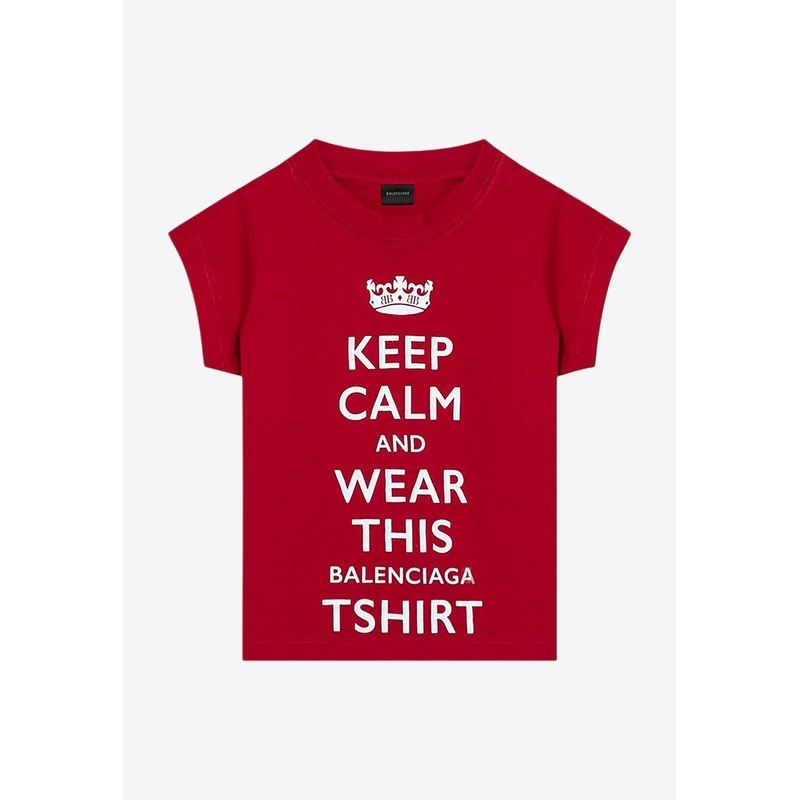 Keep Calm Cropped T-shirt