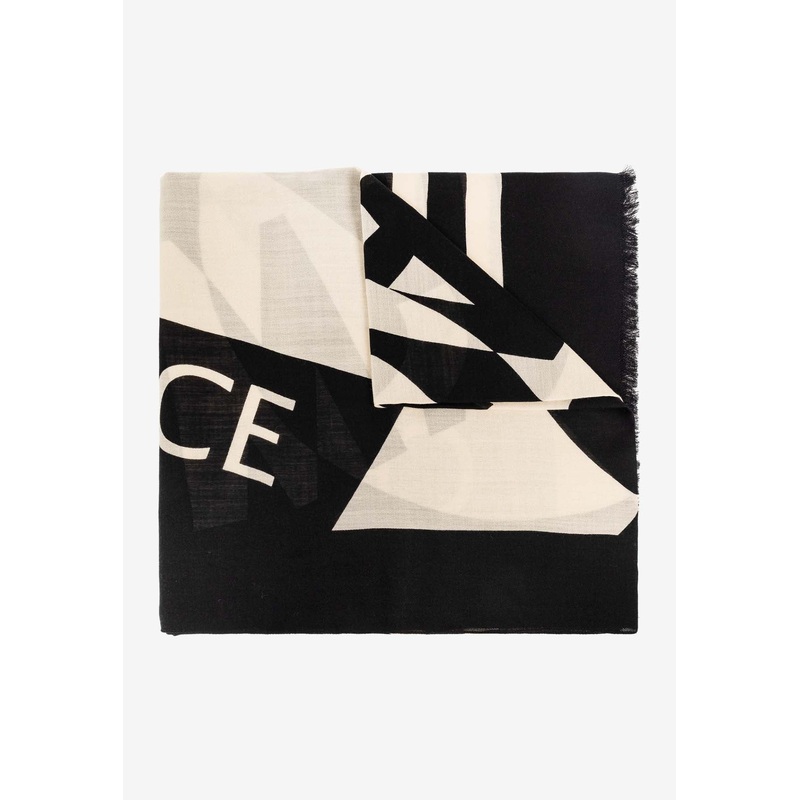 Maxi Logo Wool Scarf