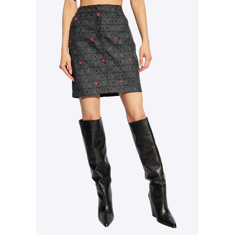 Monogram Jacquard Mini Skirt