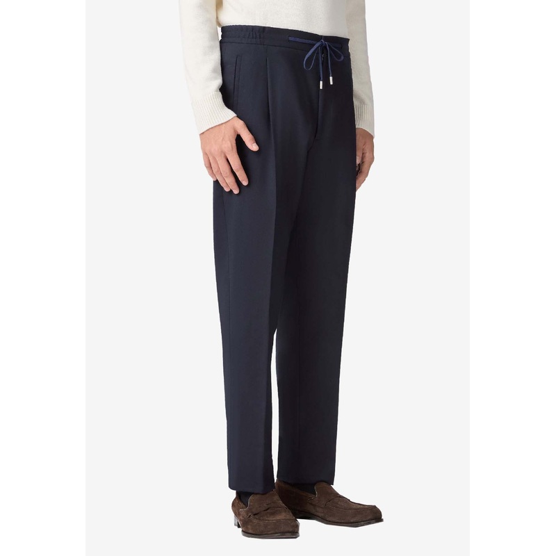Wool Tailored Pants with Pleats