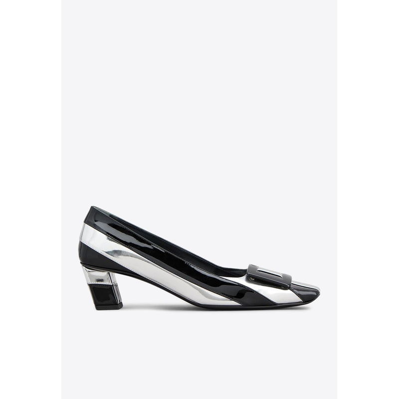 Belle Vivier 45 Striped Pumps