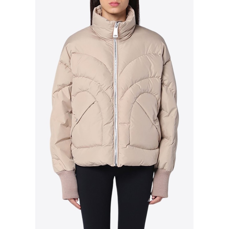 Corazon Heart-Shaped Pockets Puffer Jacket