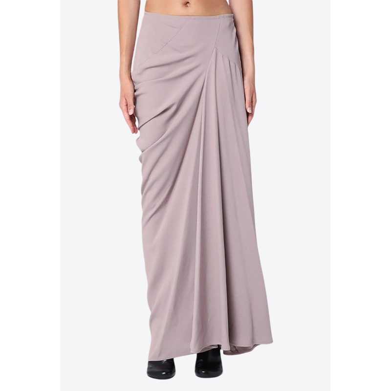 Draped Maxi Skirt