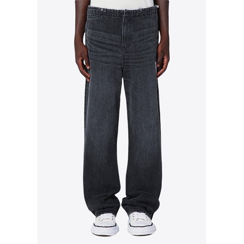 Easy Waist Straight-Leg Jeans