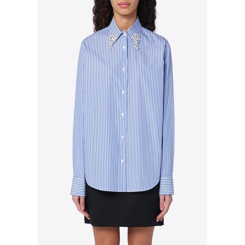 Embellished Striped Shirt