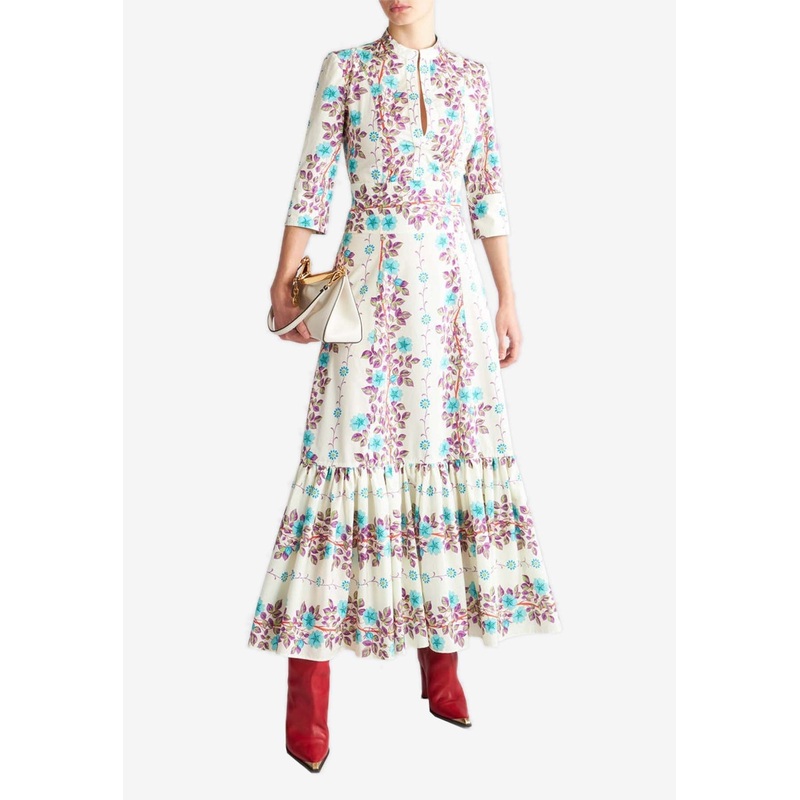 Floral Print Maxi Dress